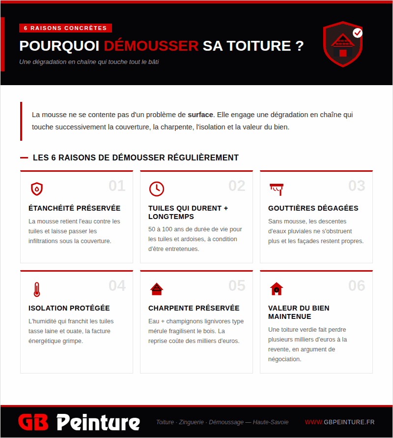 6 raisons demousser toiture