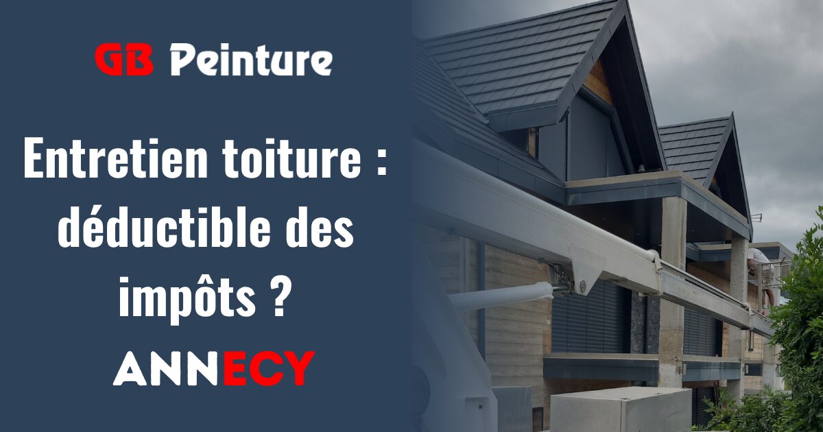 entretient toiture impots